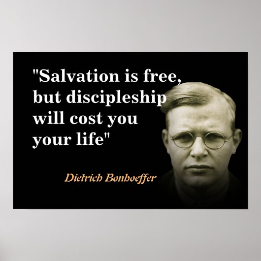 Dietrich Bonhoeffer over het heil Poster (Voorkant)