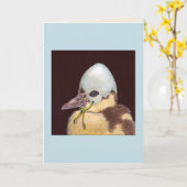 Dietrich the baby duck card kaart (Gele Bloem)
