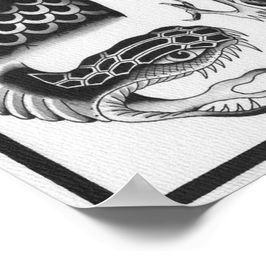 Dietzel Tattoo Flash Poster (Hoek)