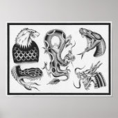Dietzel  Tattoo Flash Poster (Voorkant)