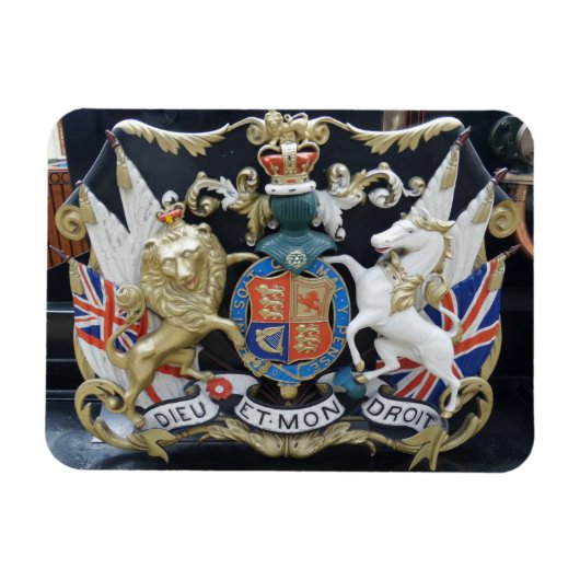 Dieu Et.Mon Droit 3"x4" Magnet Magneet (Horizontaal)