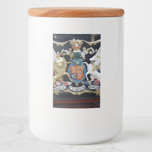 Dieu Et.Mon Droit Food Container Label Voedselcontainer Etiket (Voorkant)