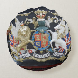 Dieu Et. Mon Droit Round Pillow Rond Kussen