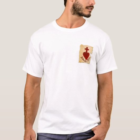Dieu, le Roi Vendée Katholieke Heilige Shirt (Voorkant)
