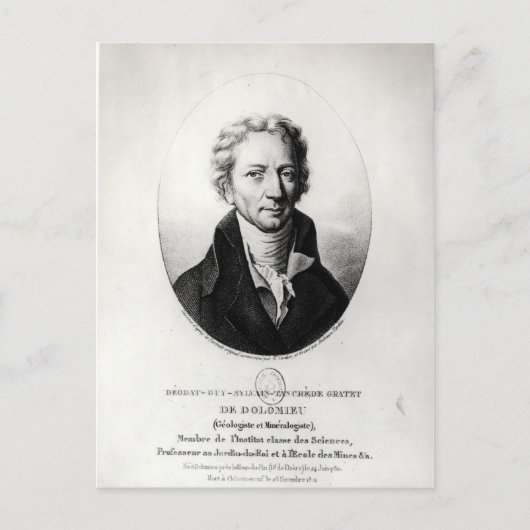 Dieudonne Dolomieu Briefkaart (Voorkant)