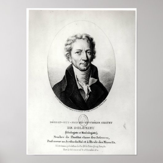 Dieudonne Dolomieu Poster (Voorkant)