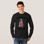 Dieven van harten knallende scheten Pyreneese herd T-shirt (Voorkant volledig)
