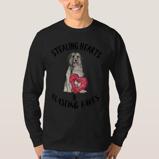 Dieven van harten knallende scheten Pyreneese herd T-shirt (Voorkant)