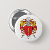 Diez Family Crest Ronde Button 5,7 Cm (Voorkant /achterkant)