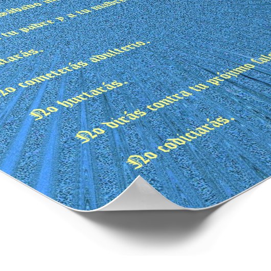 Diez Mandamientos - Aerosol Azul Poster 2 (Hoek)