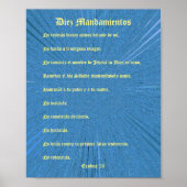 Diez Mandamientos - Aerosol Azul Poster 2 (Voorkant)