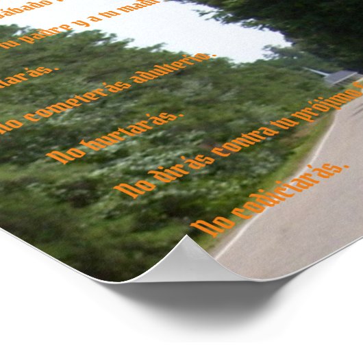 Diez Mandamientos - Camino Celestial Poster (Hoek)