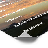 Diez Mandamientos - cielos de viaje Poster (Hoek)