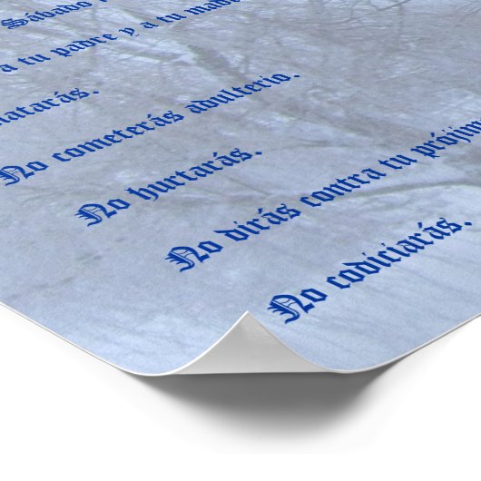 Diez Mandamientos - Invierno Poster (Hoek)