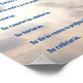 Diez Mandamientos - Nubes Poster (Hoek)