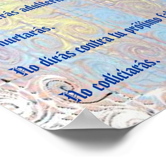 Diez Mandamientos Poster (Hoek)