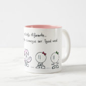 Diferente Tweekleurige Koffiemok (Voorkant rechts)