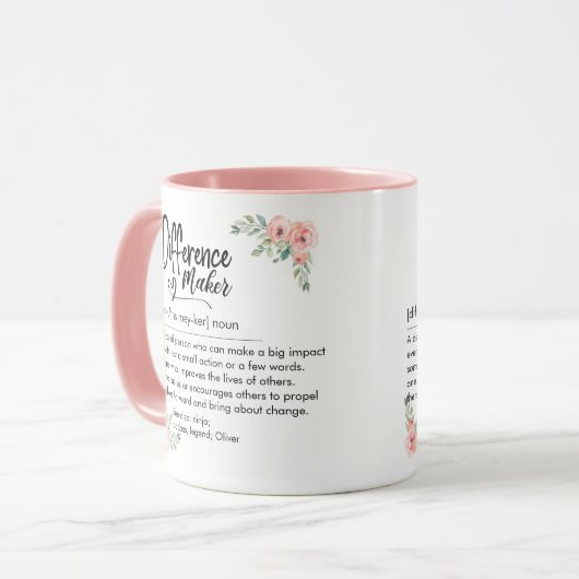 Difference Maker Definition Appreciation for her Mok (Voorkant links)