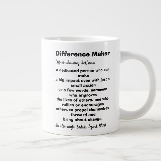 Difference Maker Definition Inspirerend Grote Koffiekop (Rechts)