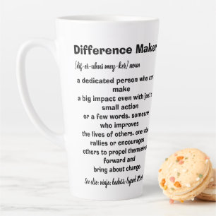Difference Maker Definition Inspirerend Latte Mok