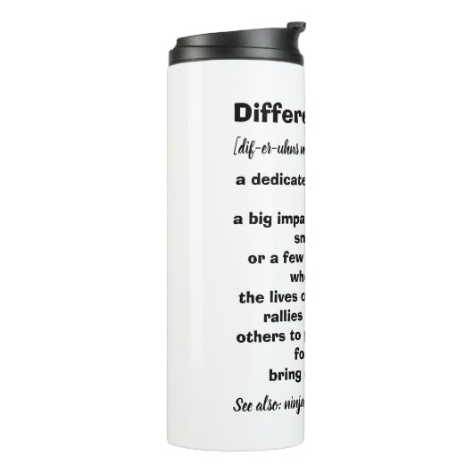 Difference Maker Definition Inspirerend Thermosbeker (Gedraaid links)