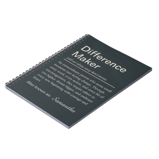 Difference Maker Definition Notitieboek (Linkerzijde)