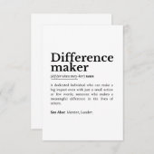 Difference Maker – Inspirerend offerte Bedankkaart (Voorkant / Achterkant)