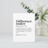 Difference Maker – Inspirerend offerte Briefkaart (Staand voorkant)