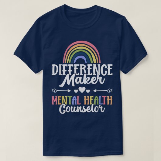 Difference Maker Mental Health Counselor790 321 T-shirt (Design voorkant)