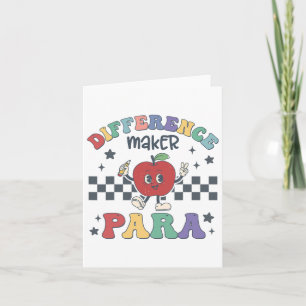 Difference Maker Para Teacher ParaProfessional Par Kaart