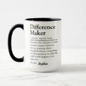 Difference Maker Personalized Appreciation Gift Mok (Links)