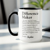 Difference Maker Personalized Appreciation Gift Mok
