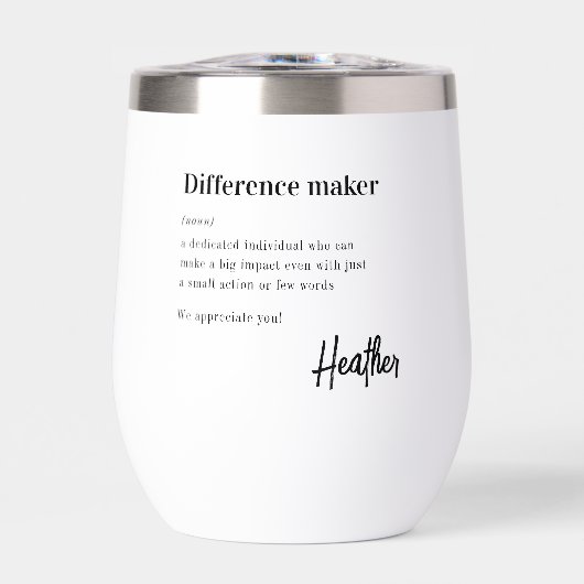 Difference Maker Thank You Appreciation Gifts (Voorkant)
