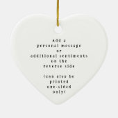 "Difference You've Made" Personalized Name Message Keramisch Ornament (Achterkant)