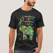 Different Beautiful Autism Awareness Puzzle Piece  T-shirt (Voorkant)
