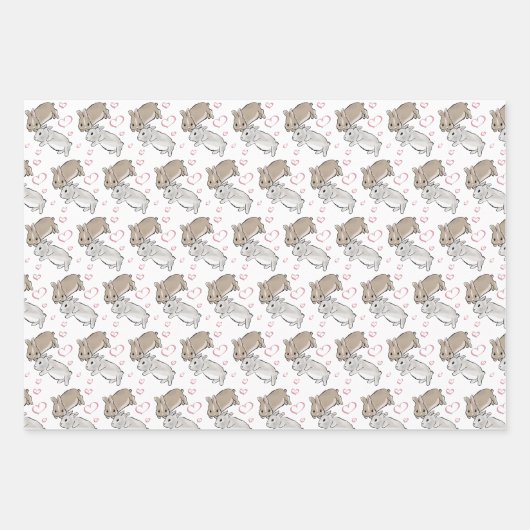 Different bunny  inpakpapier vel (Voorkant)