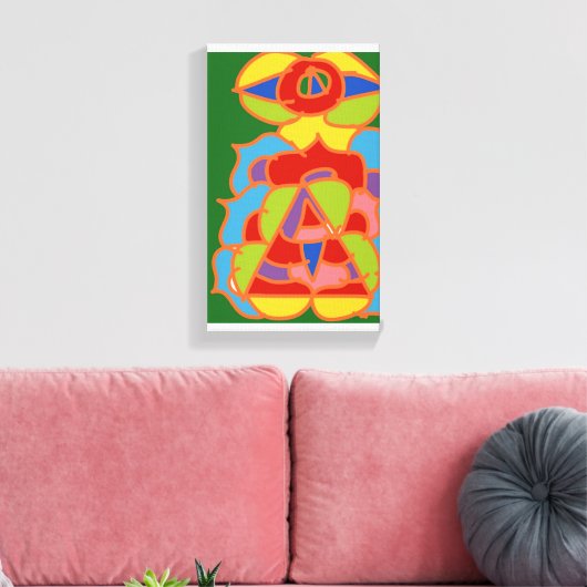 Different but cool abstract art canvas afdruk (Insitu (Woonkamer))