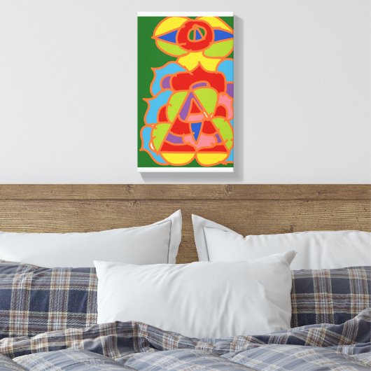 Different but cool abstract art canvas afdruk (Insitu (Slaapkamer))