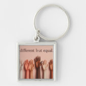 Different but Equal / Diferentes, mas iguais Sleutelhanger (Voorkant)