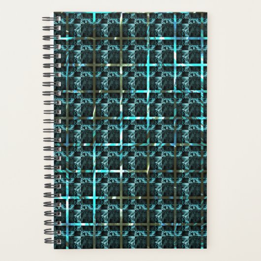 Different chess, squares or cyan image under grid? planner (Voorkant)
