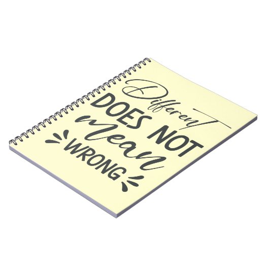 Different Does Not Mean Wrong Notitieboek (Linkerzijde)