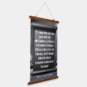 Different Drummer Citaat Thoreau Serie 2 Hangend Wandkleed (Gebogen)