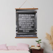 Different Drummer Citaat Thoreau Serie 2 Hangend Wandkleed (Slaapkamer)
