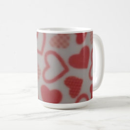Different Heart patterned mug Koffiemok