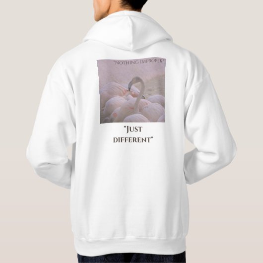 Different Is Not Wrong Hoodie (Achterkant)
