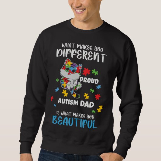 Different Is What Make You Beautiful Proud Autism  Trui (Voorkant)