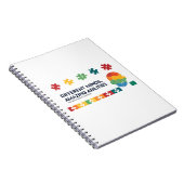 Different Minds Amazing Abilities Awareness Art Notitieboek (Rechterzijde)