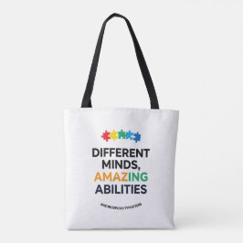 Different Minds Amazing Abilities Awareness Art Tote Bag
