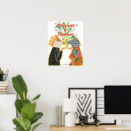 Different & Together Pride Poster – Unity Art Prin