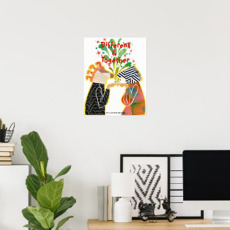 Different & Together Pride Poster – Unity Art Prin